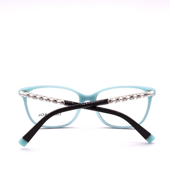 NEW TIFFANY&CO TF2215B 8055 BLACK ON TIFFANY BLUE EYEGLASSES FRAME - Picture 9 of 15